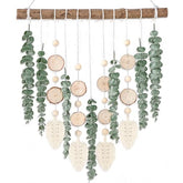 Sggvecsy 21’’ Eucalyptus Wall Hanging Decor Artificial Eucalyptus Plant Fake Greenery Leaves Boho Wall Decor with Wooden Stick for Bedroom Bathroom Kitchen Rustic Farmhouse Home Living Room Decoration image 0